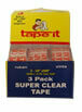 3 Pack Super Clear Tape with Dispenser