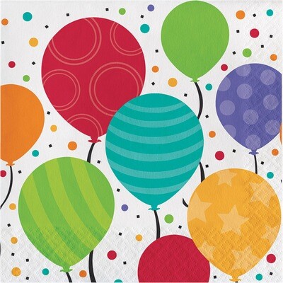Lunch Paper Napkin: Shimmering Balloons