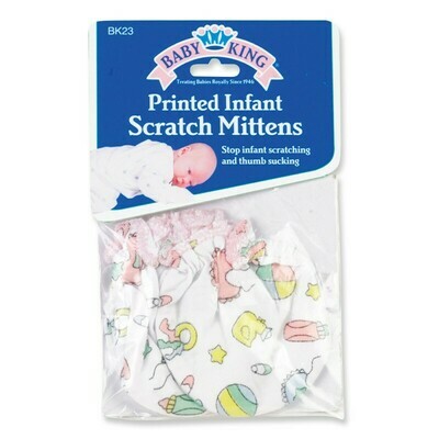 Infant Scratch Mitten Printed