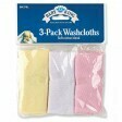 3 Pack Washcloths - Girl