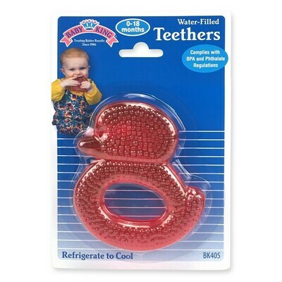 Water-filled Duck Teether - Red