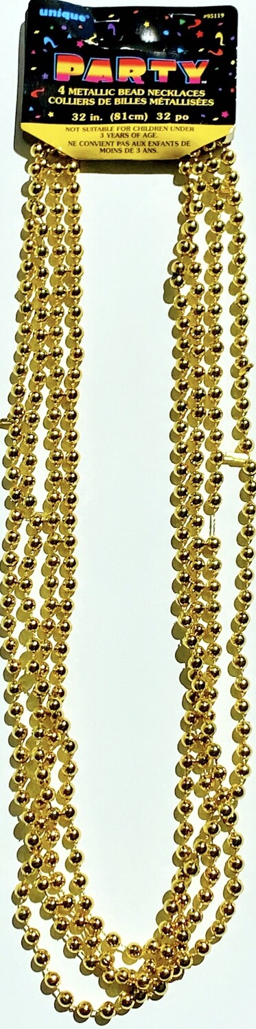 Gold Bead Necklaces