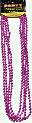 Hot Pink Bead Necklaces