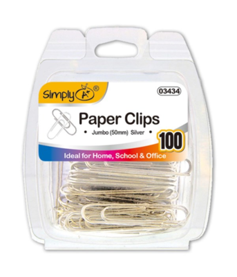 Silver Paper Clips (Jumbo)