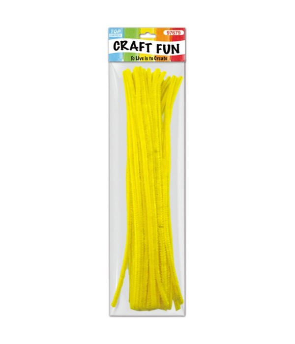 Yellow Chenille Stem/ Pipe Cleaner