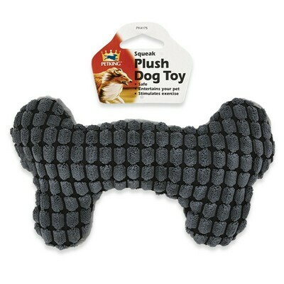 Plush Dog Toy - Gray