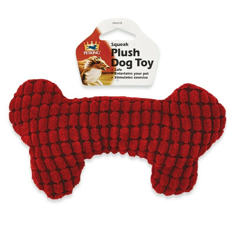 Plush Dog Toy - Red