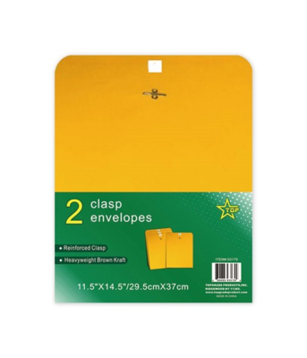 Clasp Envelopes (2 Pack)