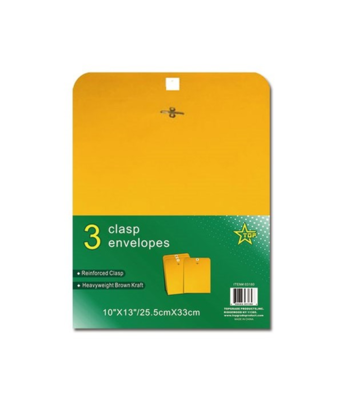 Clasp Envelopes (3 Pack)
