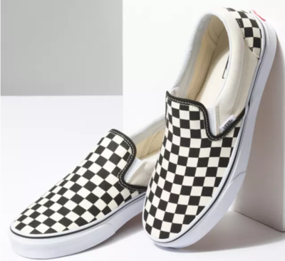 Vans W's Checkerboard Slip-On Black/White