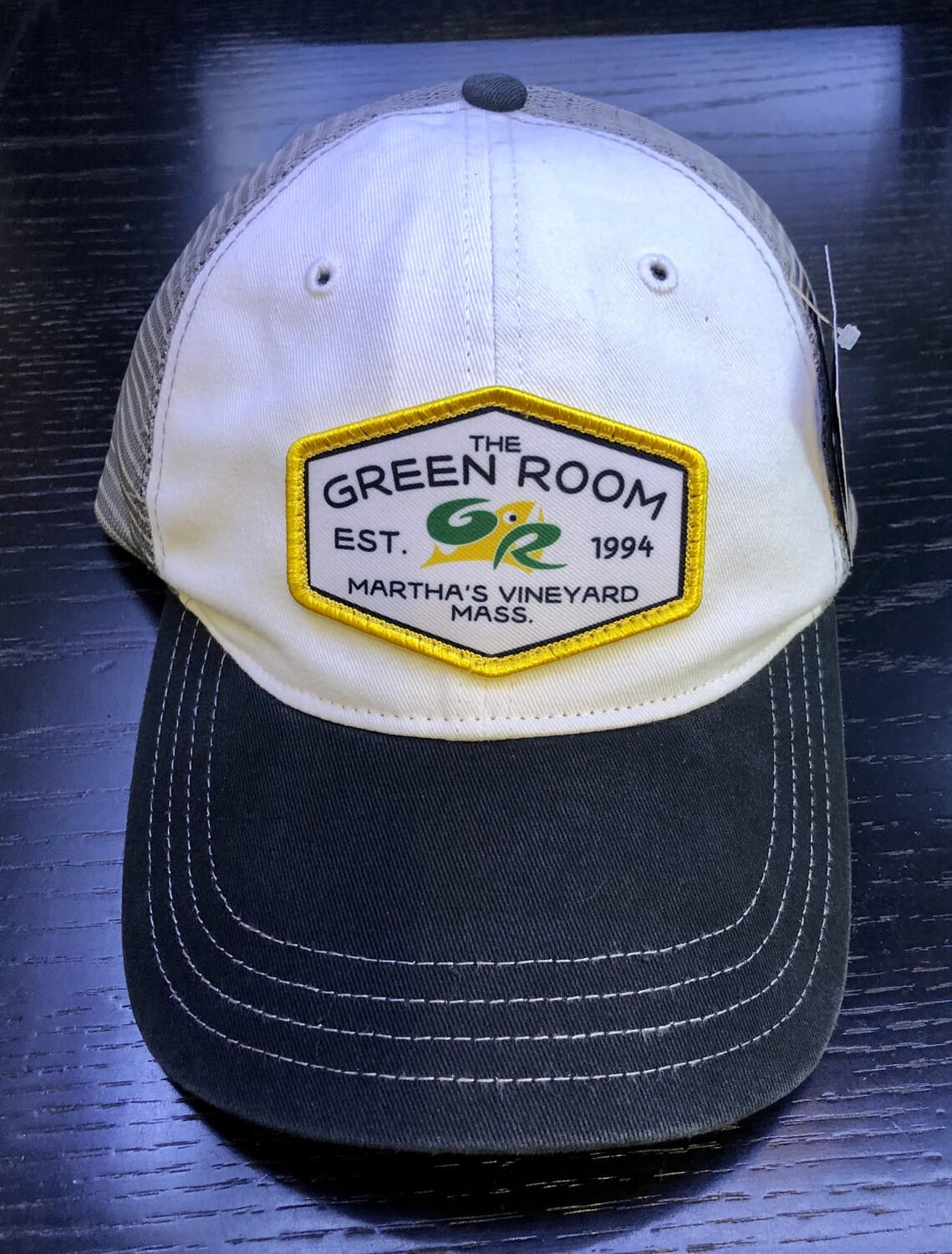 Green Room Logo Washed Trucker White/Gry/Blk
