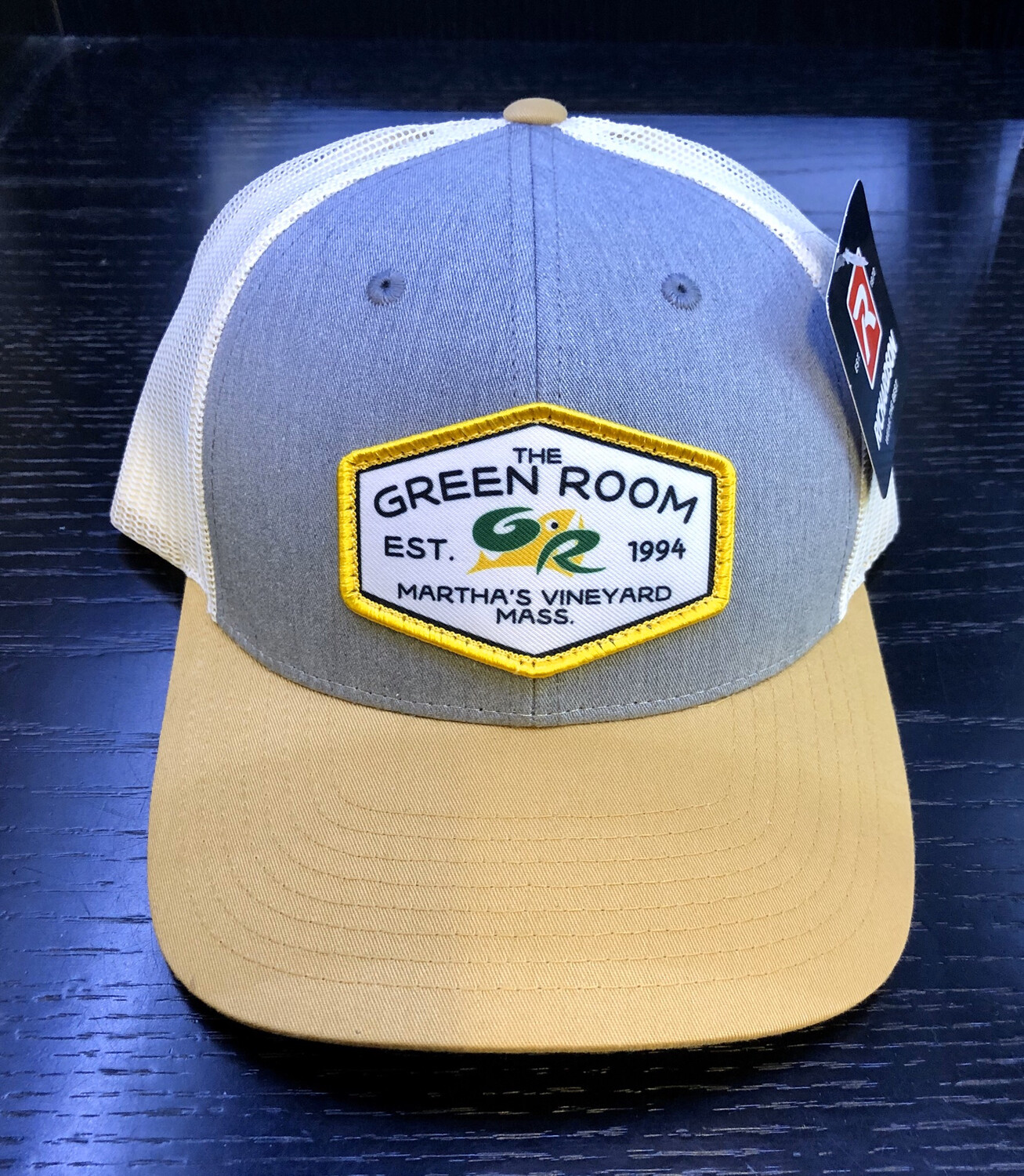 Green Room Logo Trucker Grey w/Tan