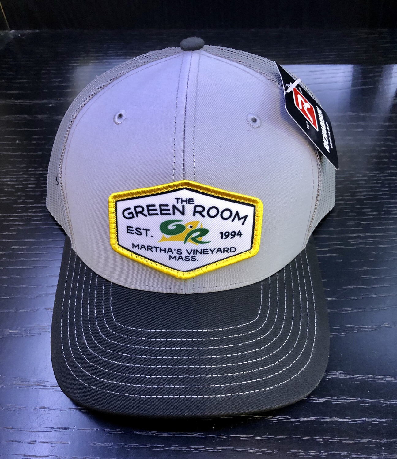 Green Room Logo Trucker Grey