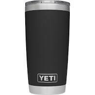 Yeti Rambler 20oz Tumbler w/Mag Slide Lid MULTIPLE COLORS AVAILABLE, Color: Black