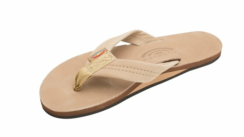 Rainbow W&#39;s Single Layer Regular Strap Sandals Sierra Brown