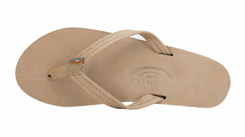 Rainbow W's Single Layer Narrow Strap Sandals Sierra Brown