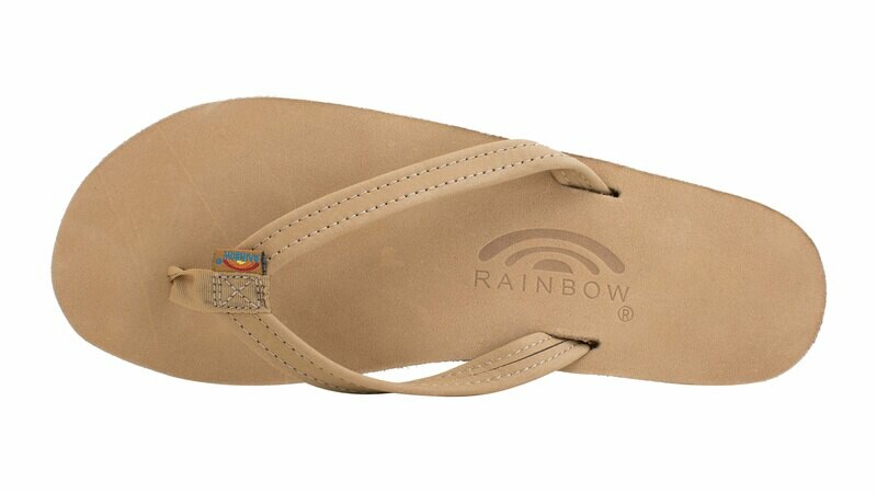 Rainbow W's Double Layer Narrow Strap Sandals Sierra Brown