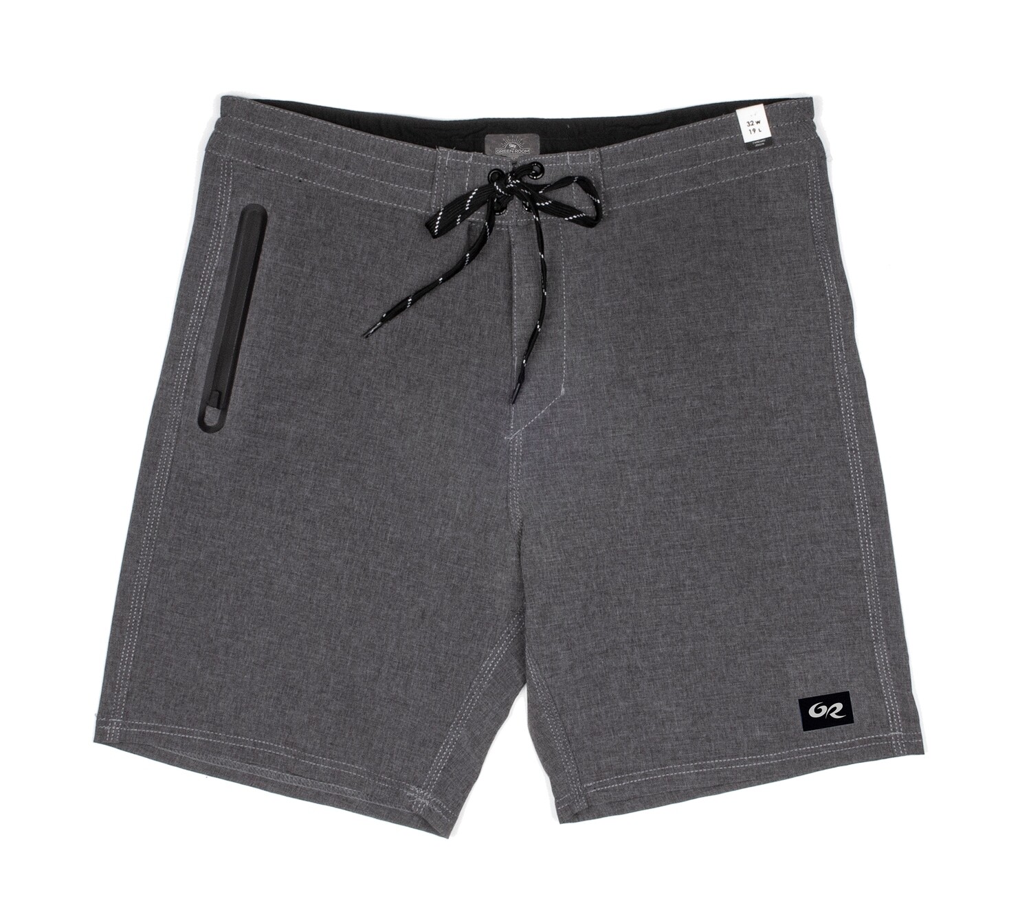 Green Room Go-To Boardshort Charcoal