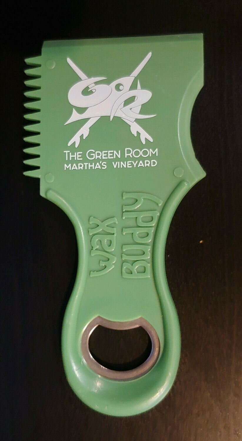 Green Room Wax Buddy Wax Comb and Bottle Opener MULTIPLE COLORS AVAILABLE