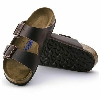 Birkenstock M&#39;s Arizona Habana Waxy Leather SF Regular