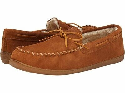 Minnetonka M's Pile Lined Hard Sole Slipper  Brown
