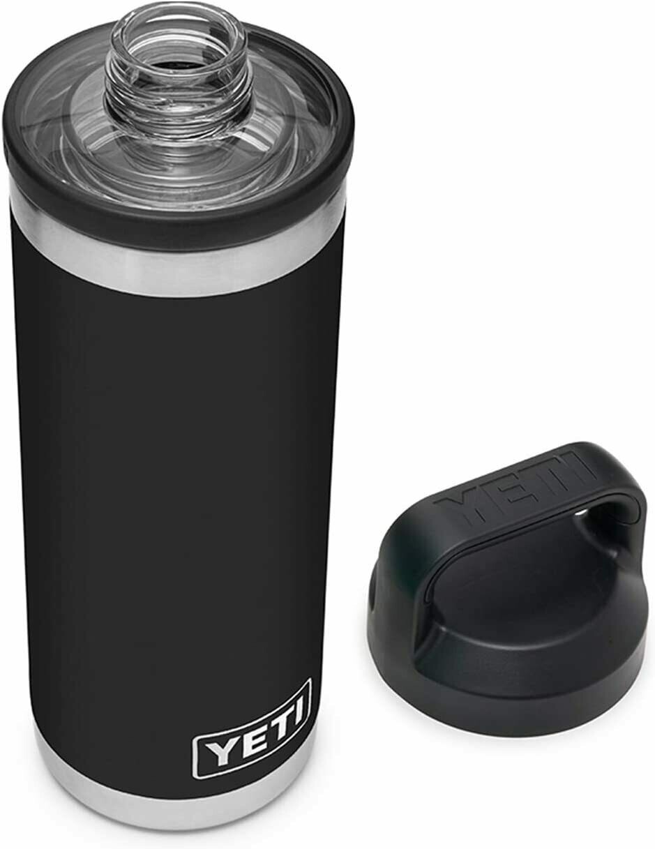 Yeti Rambler 18oz Chug Cap Bottle MULTIPLE COLORS AVAILABLE, Color: Black