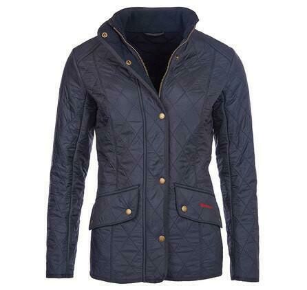 Barbour W's Cavalry Polarquilt Jacket Navy