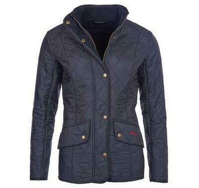 Barbour W's Cavalry Polarquilt Jacket Navy