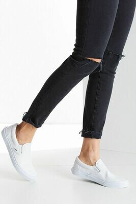 Vans W's White Classic Slip-On