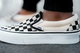 Vans W's Checkerboard Slip-On Black/White