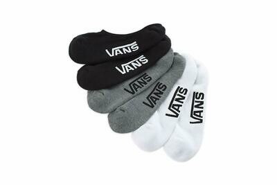 Vans W's No Show Socks 3 Pack MULTIPLE COLORS AVAILABLE