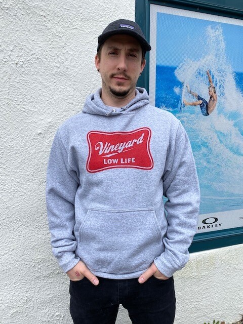 Green Room Vineyard Low Life Hoody Ash/Red, Navy/Red
