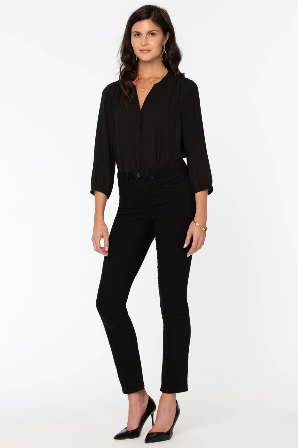 NYDJ Sheri Slim Black