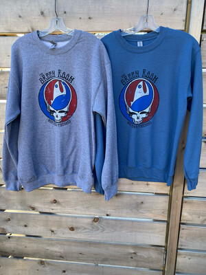 Green Room Steal Your Face Crewneck - Blue, Grey