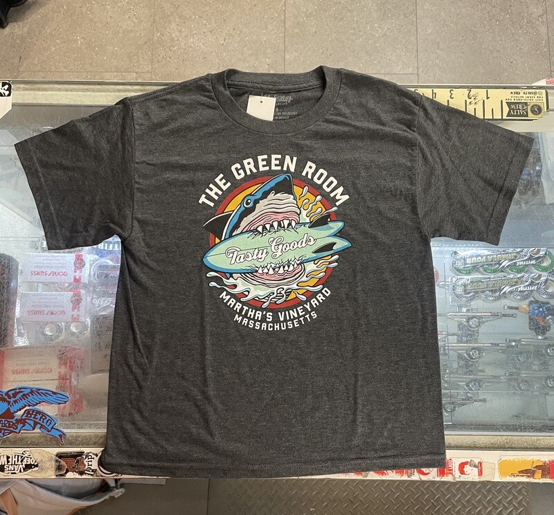 Youth GR Shark Candy T - Charcoal