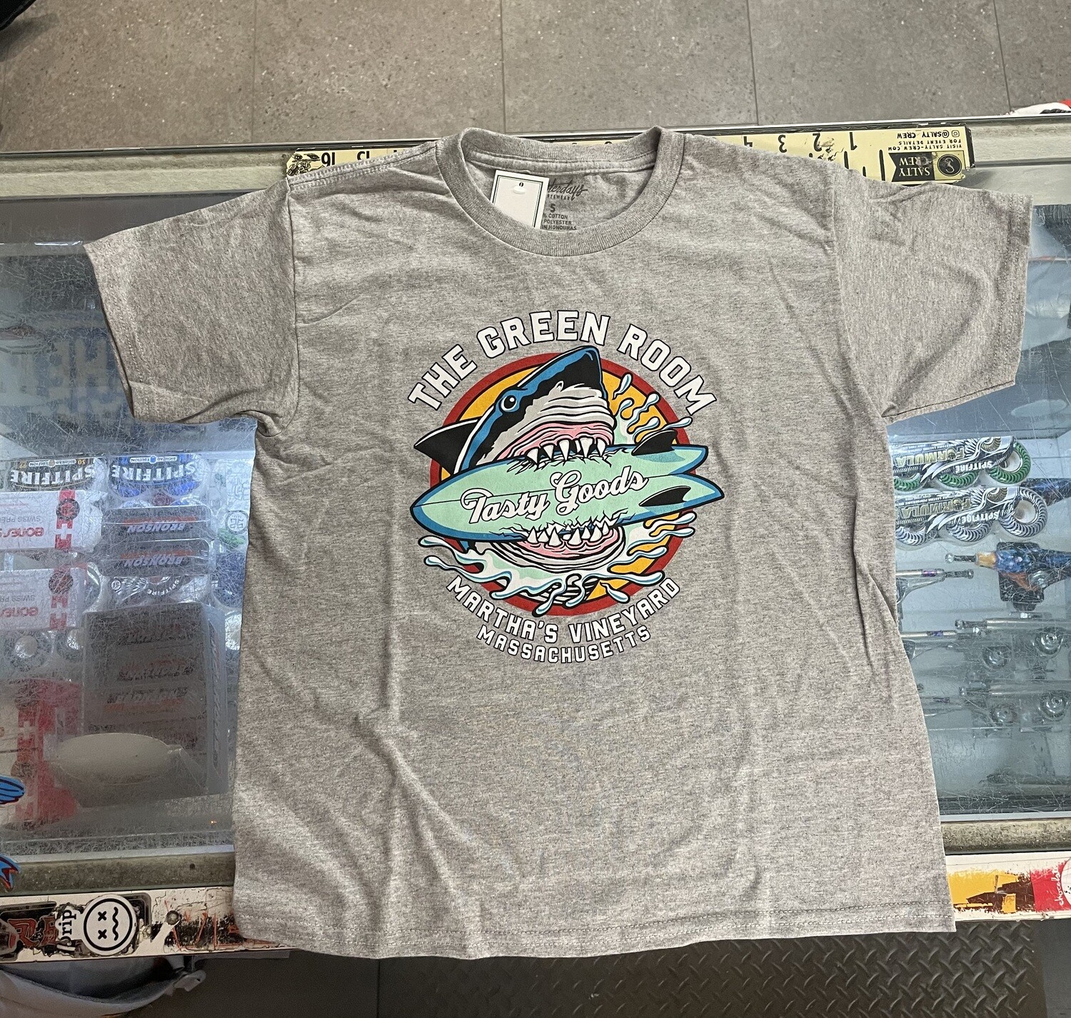 Youth GR Shark Candy T - Grey