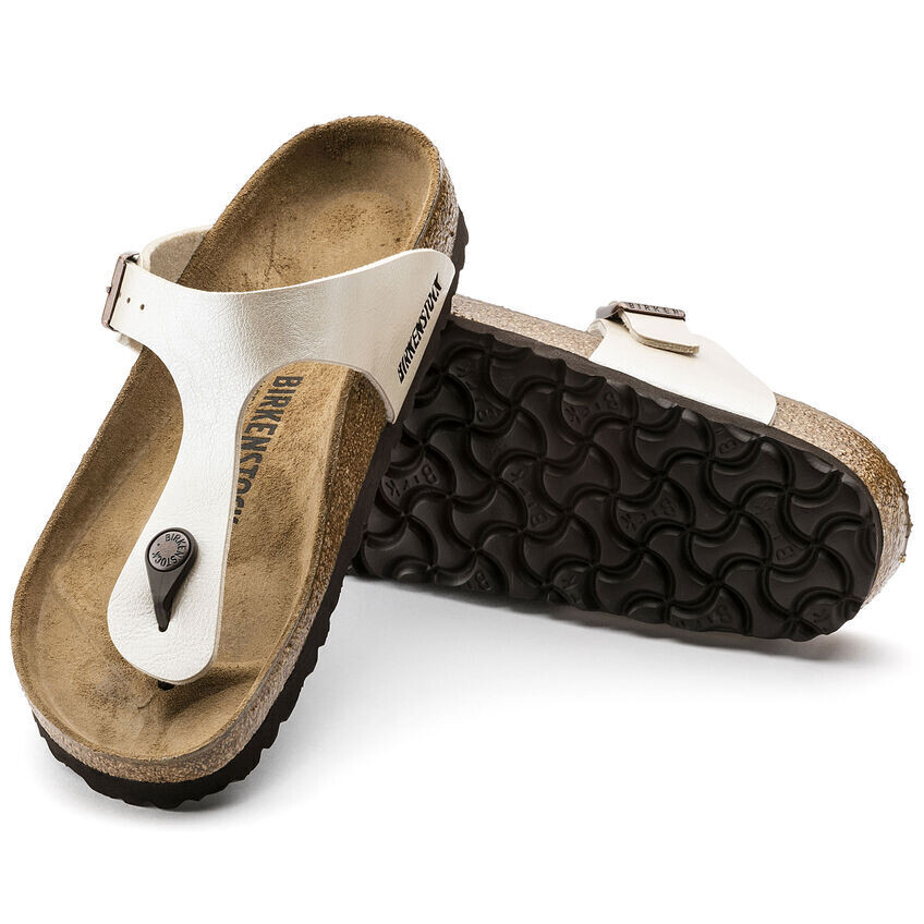 Birkenstock W&#39;s Gizeh Graceful White Pearl BF Regular