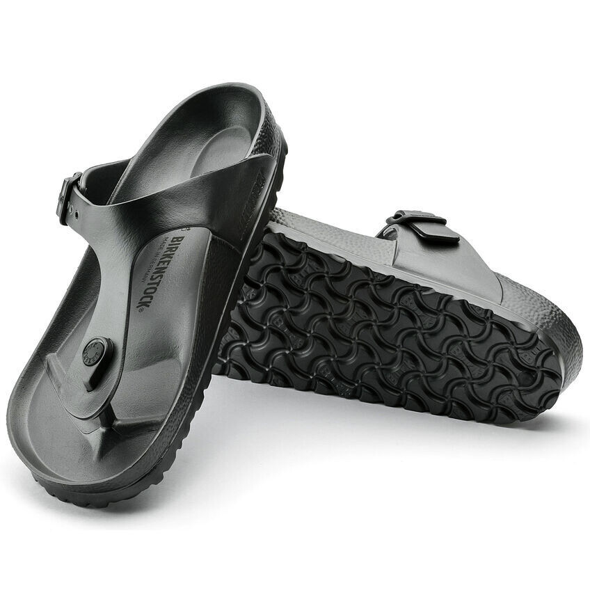 Birkenstock W&#39;s EVA Gizeh Metallic Anthracite