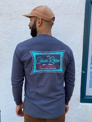 The Green Room Golden Era Long Sleeve T - Slate, Color: Slate, Size: S