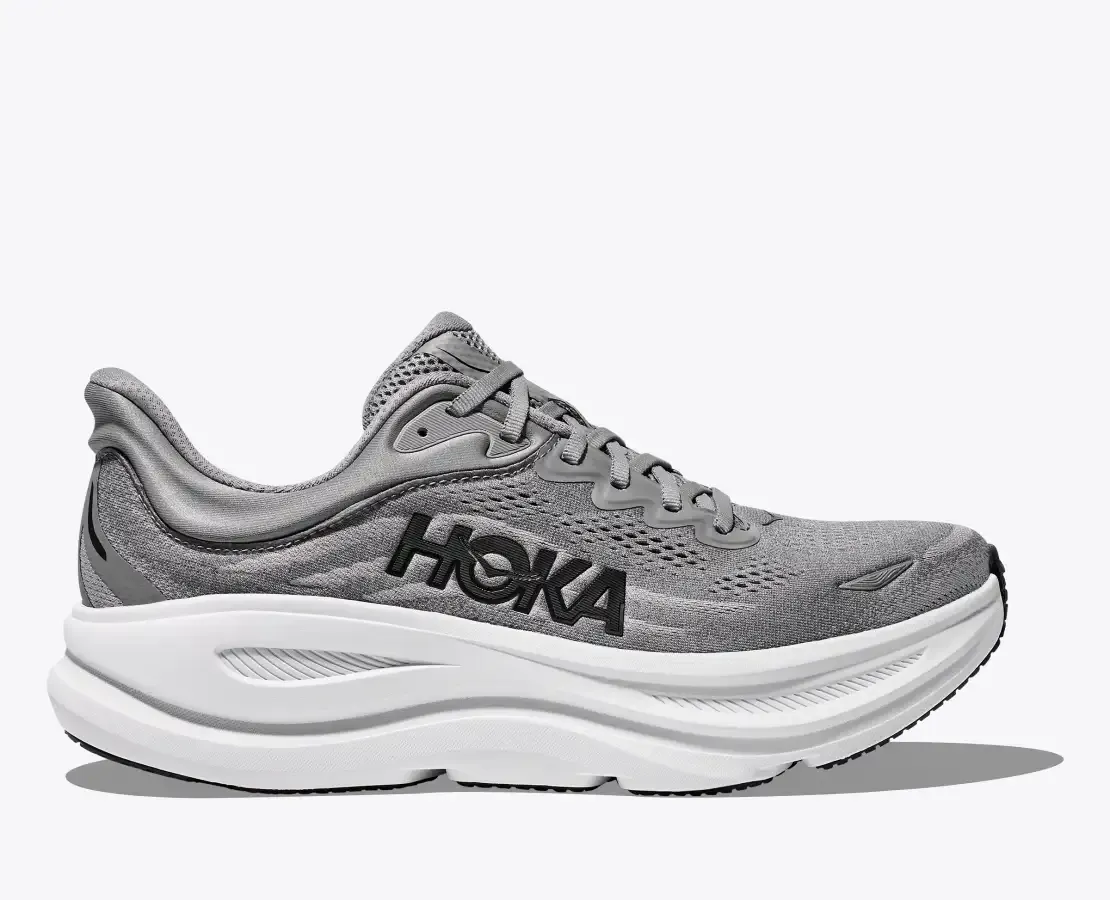 Hoka M&#39;s Bondi 9 Galactic Grey/Stellar Grey