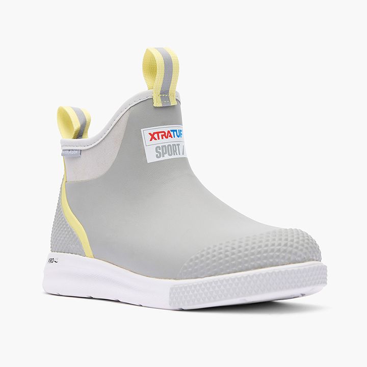 Xtratuf W&#39;s Sport Ankle Deck Boot Grey/Yellow
