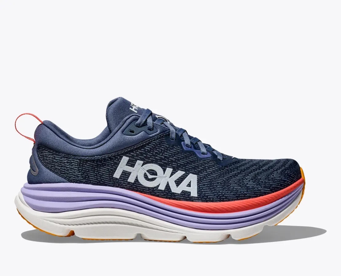 Hoka W&#39;s Gaviota 5 Anchor/Grapefruit