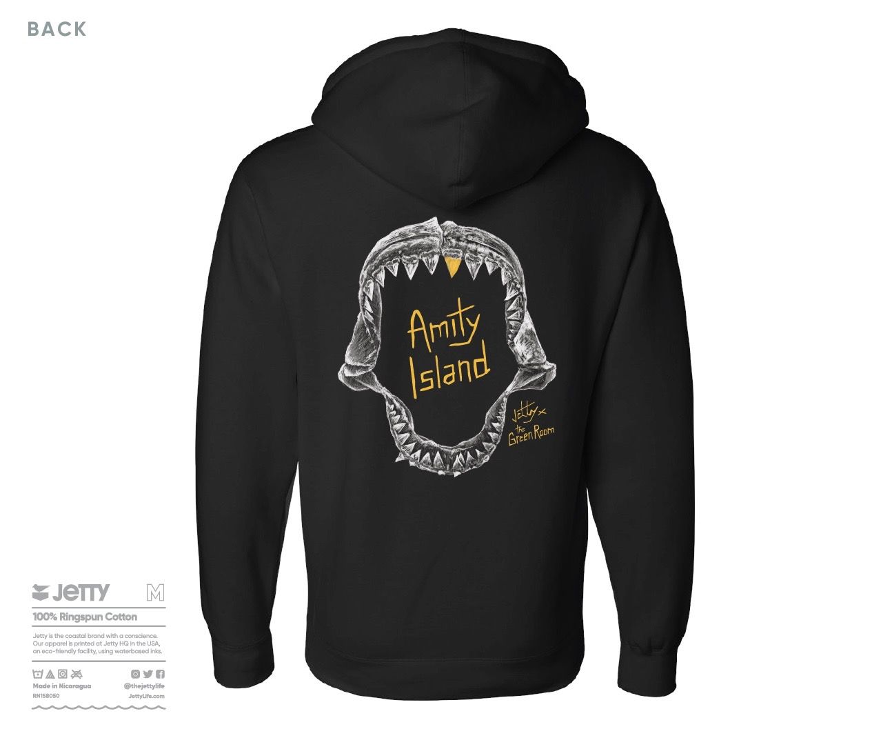 Jaws Hoodie- Black