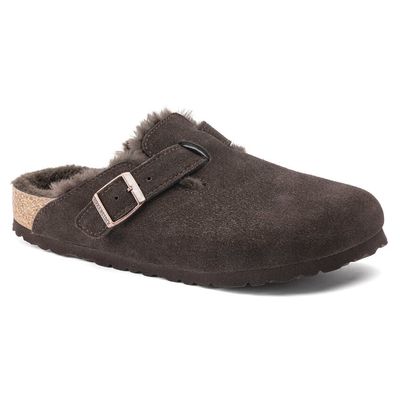 Birkenstock M's Boston Suede Shearling Mocha
