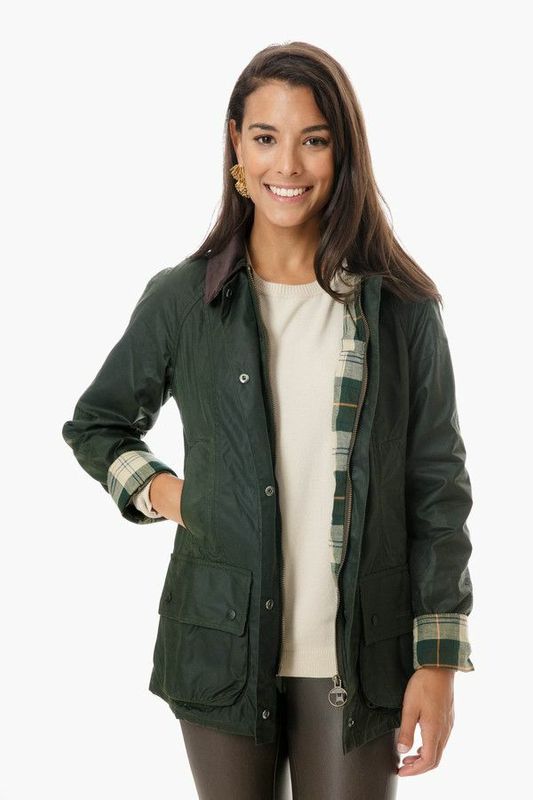 Barbour W's Beadnell Waxed Jacket Sage