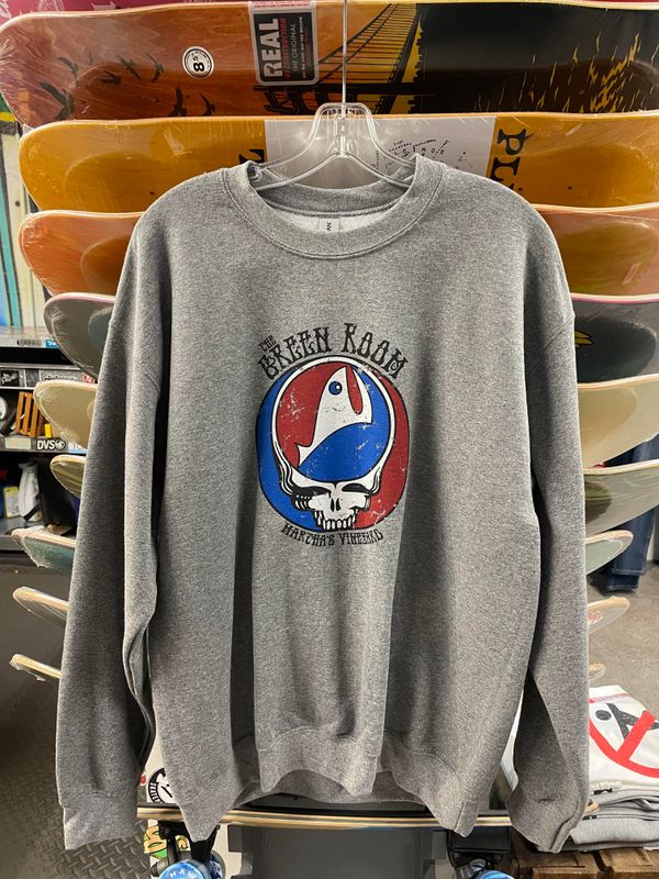 Green Room Steal Your Face Crewneck - Blue, Grey