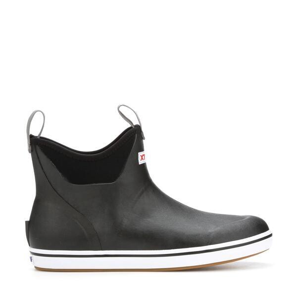 XTRATUF W's Ankle Deck Boot MULTIPLE COLORS AVAILABLE, Size: W 5, Color: Black