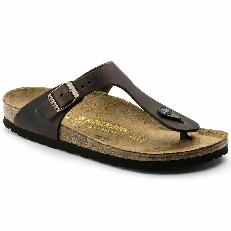 Birkenstock W's Gizeh Habana Leather Regular