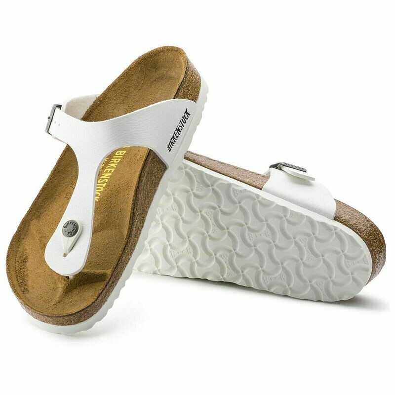 Birkenstock W's Gizeh White BF Regular