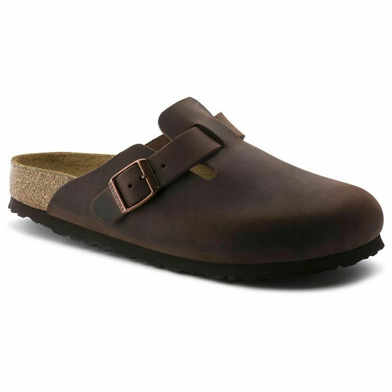 Birkenstock W's Boston Habana Leather SF Narrow